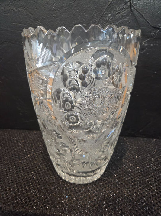 Bohemian Hand Cut Lead Crystal Sawtooth