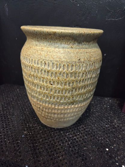Carved Rustic Pottery Vase