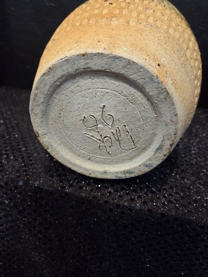 Carved Rustic Pottery Vase