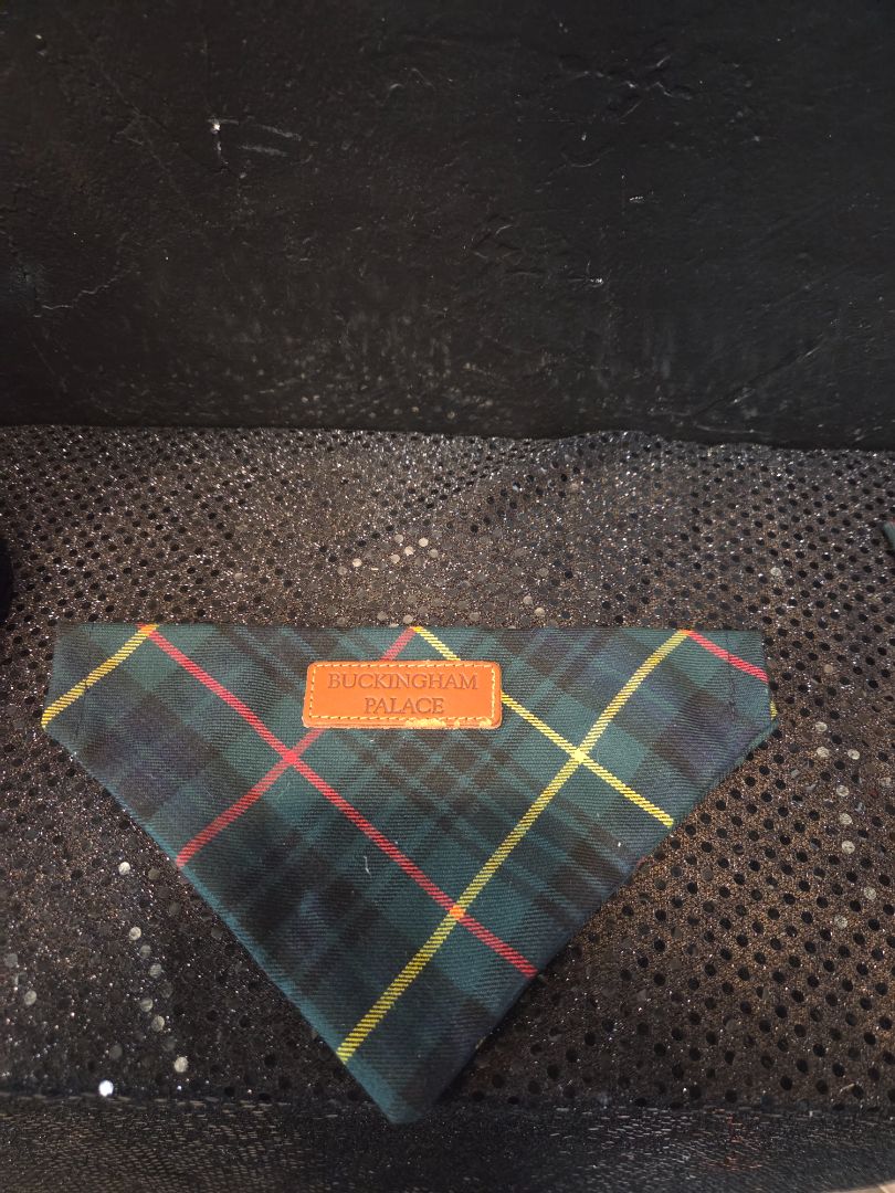 Royal Collection Trust Buckingham Palace Tartan dog Bandana