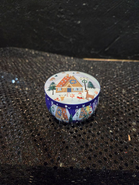 Little Tin Christmas Candle unused