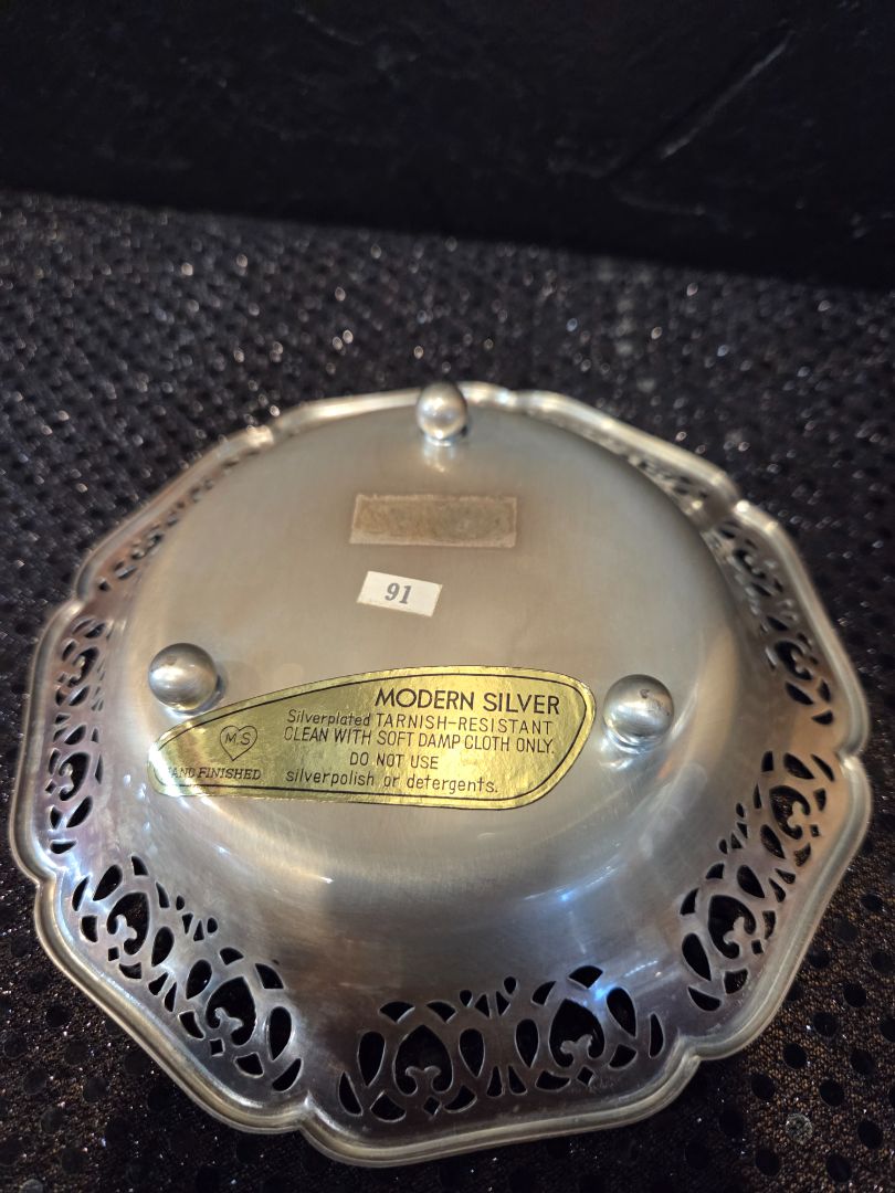 Vintage WMF Ikora Brass Brushed Silverplate Bowl