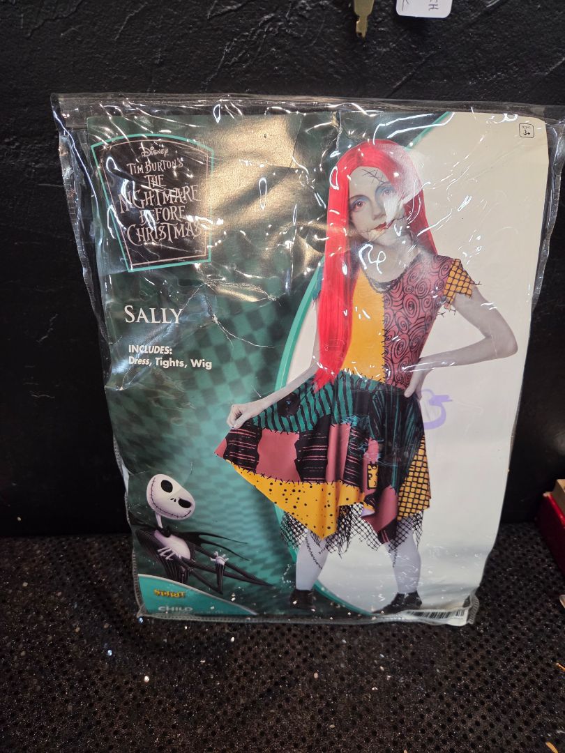 Youth Sally Spirit Halloween Nightmare Before Christmas Costume Sz M(8 to 10)