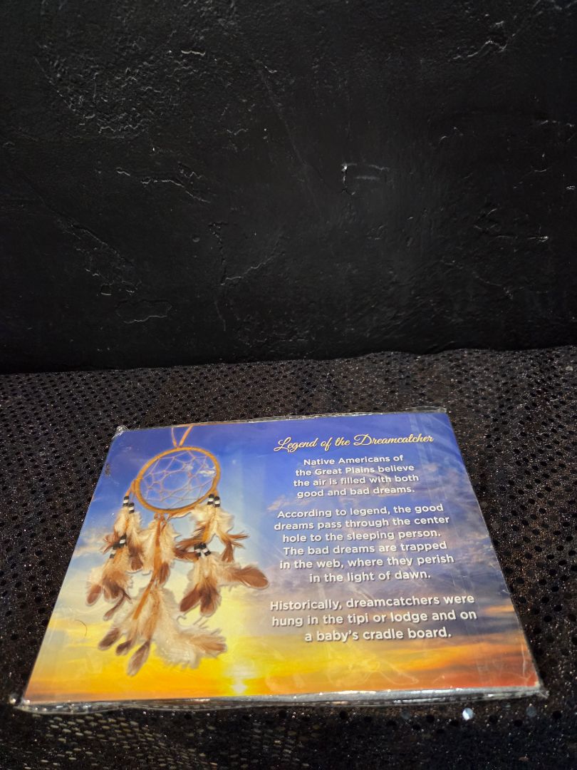 Vintage Legend of the Dream Catcher with Feathers and Beads
