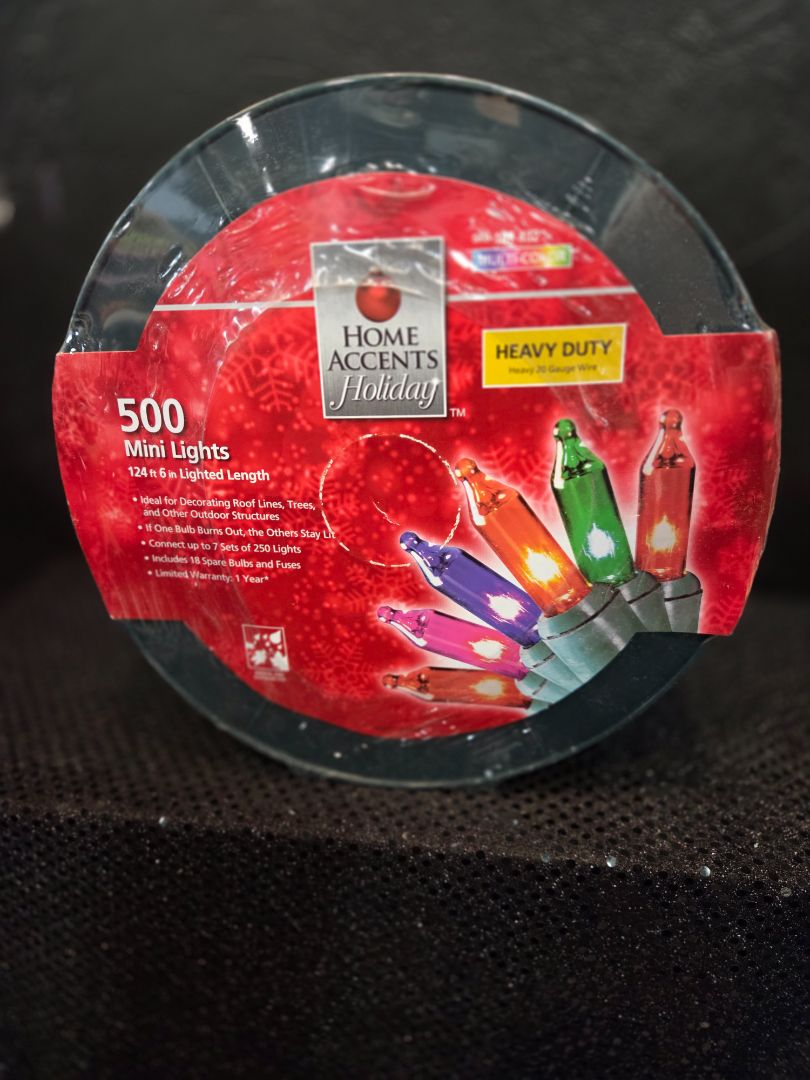 Home Accents Holiday 500 Multi Colored Lights New