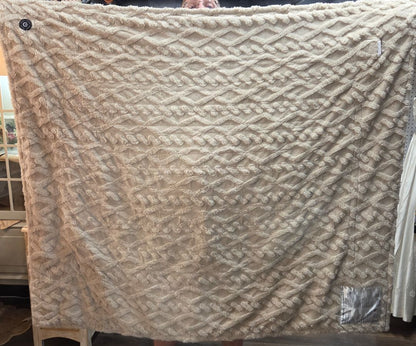 Berkshire Life Heated Throw Beige