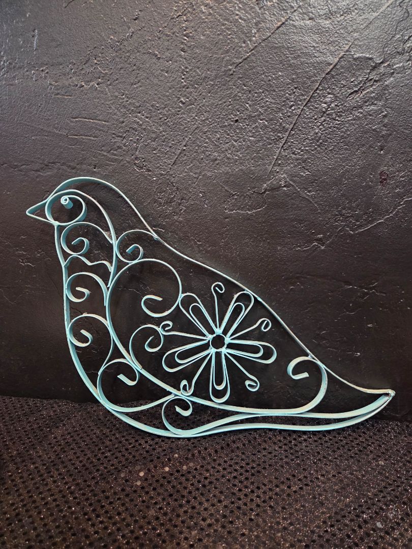 Metal Bird Wall Sculpture