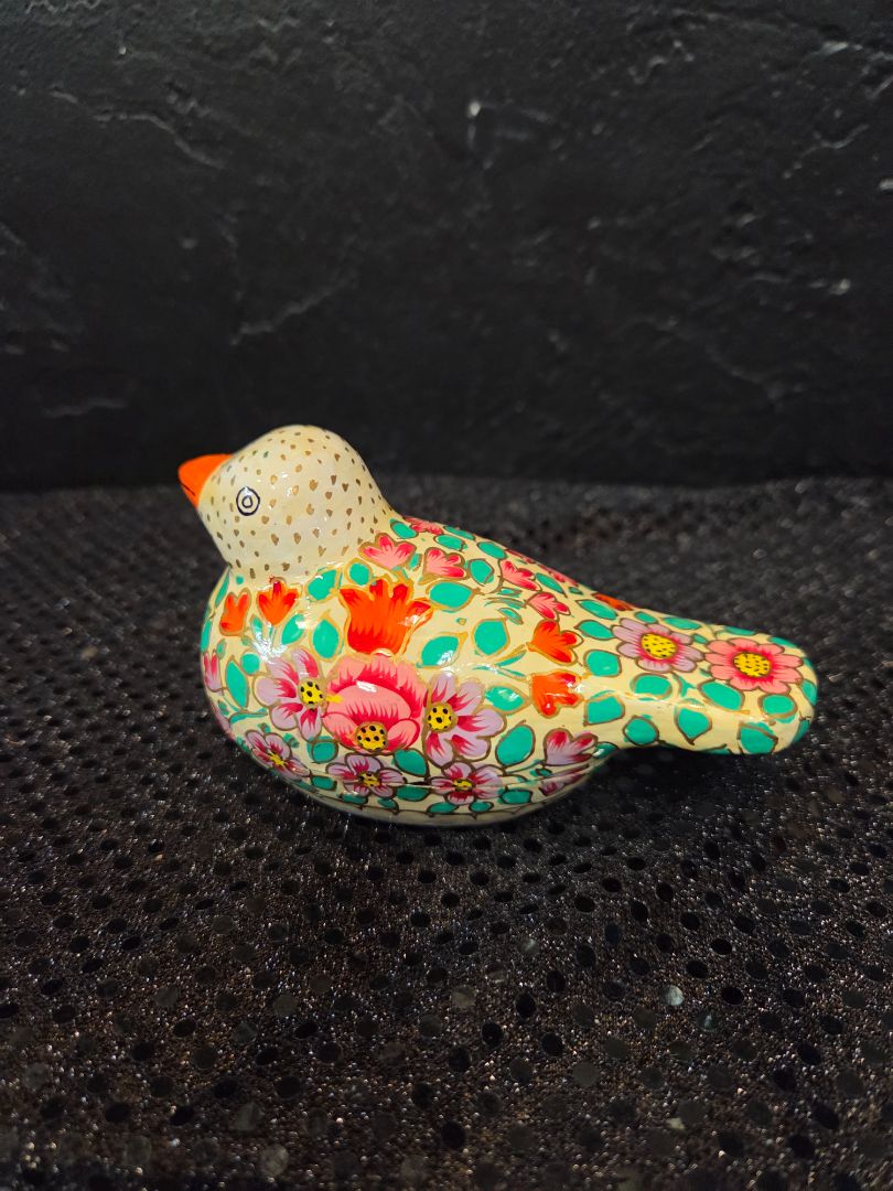 Paper Mache Parakeet Box