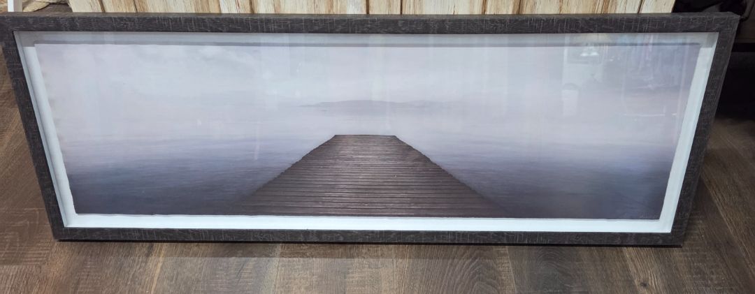 Wooden Sea Dock signed Marmont
