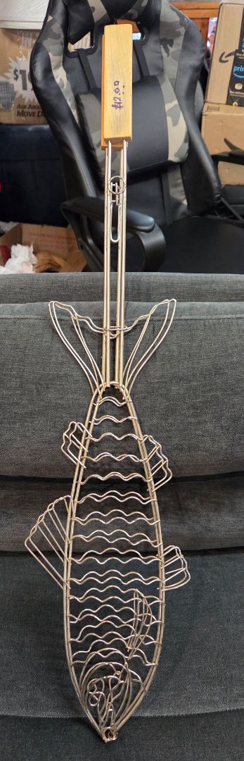 Fish Shaped Wire Grill Basket