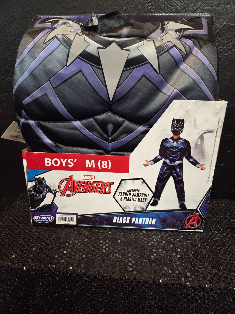 Marvel Avengers Black Panther Boys Padded Costume (sz 8)
