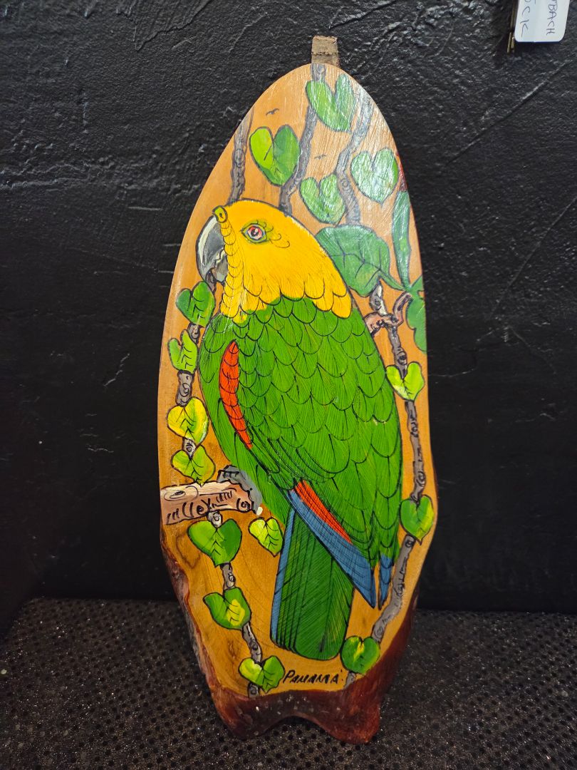 Vintage Parrot Yellow and Green Small