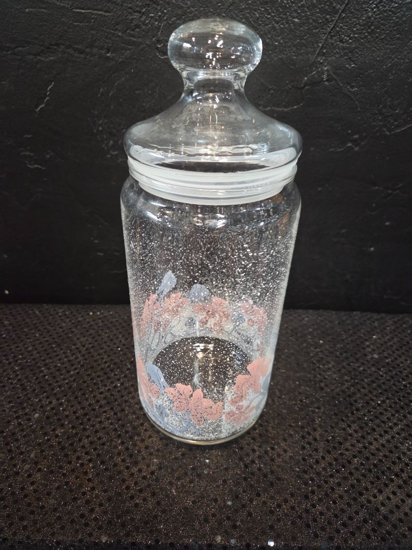 Vintage Luminarc Glass Apothecary Jar