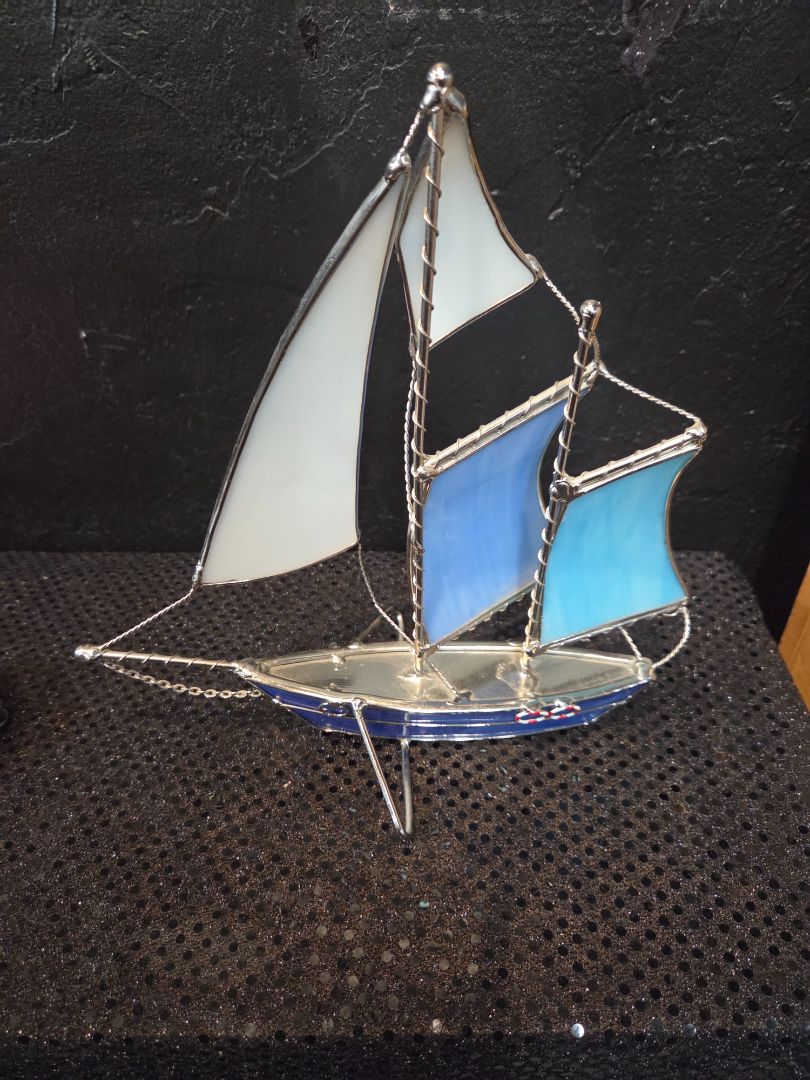 Stained Glass Sail Boat