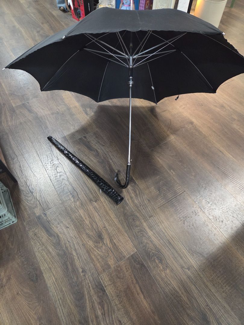 Vintage Umbrella and Case Black