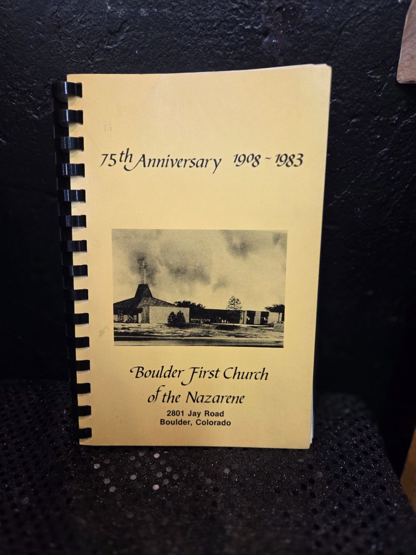 75th Anniversary 1908-1983 First Church of the Nazarene Cookbook