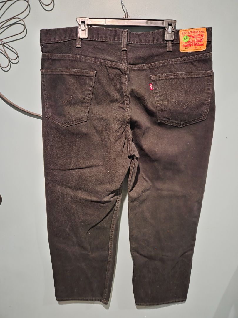 Vintage Levis 550's Black Jeans 44x29