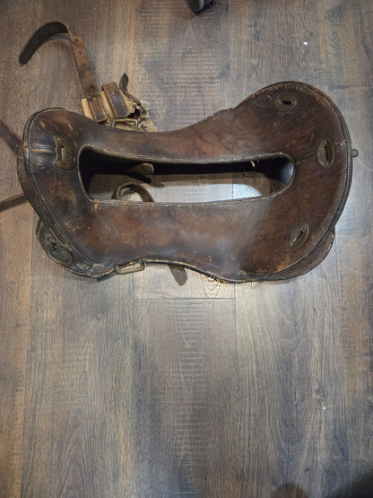 Antique Military Saddle
