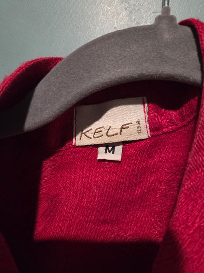 Kelf 100% Linen Asian Inspired Jacket with large buttons