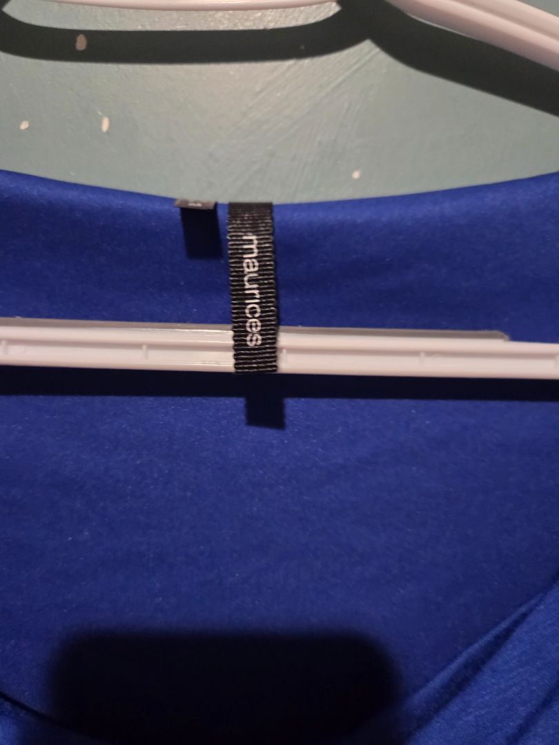 Maurices Blue sinched top Medium