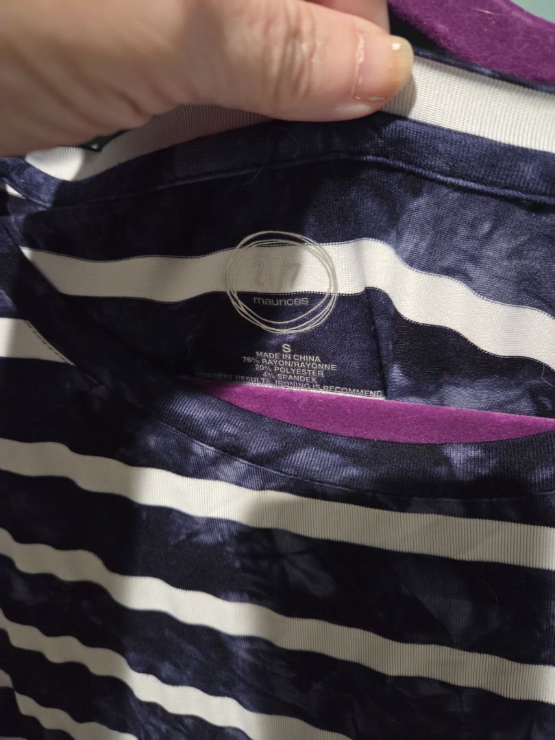 Maurices 24/7 Striped Tunic Small