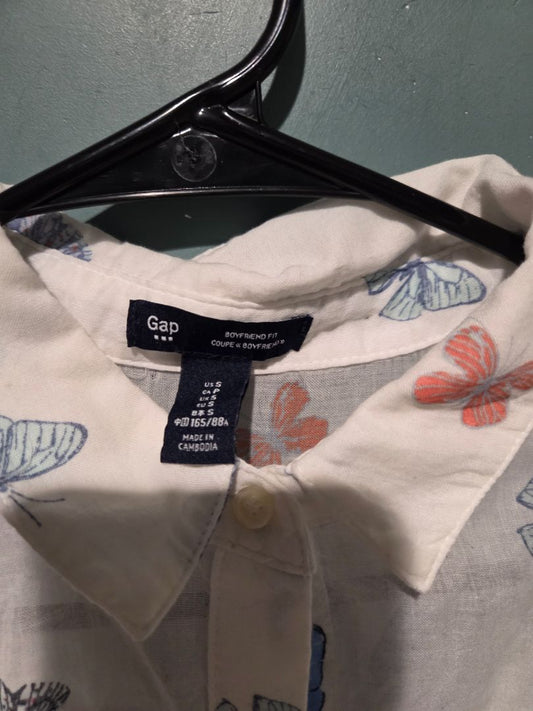 Gap Sheer Butterfly Long sleeve Top Small