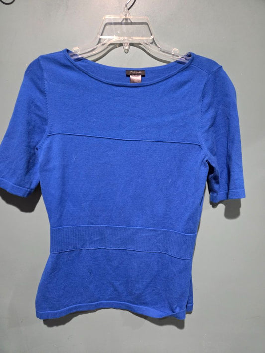 Ann Taylor Royal Blue Knit Top Medium