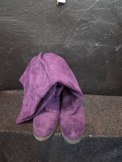 Vibrant Purple Slouch Boots size 41