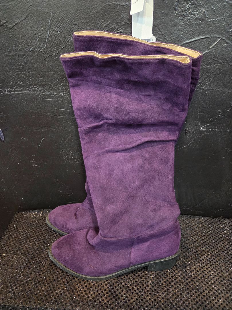 Vibrant Purple Slouch Boots size 41