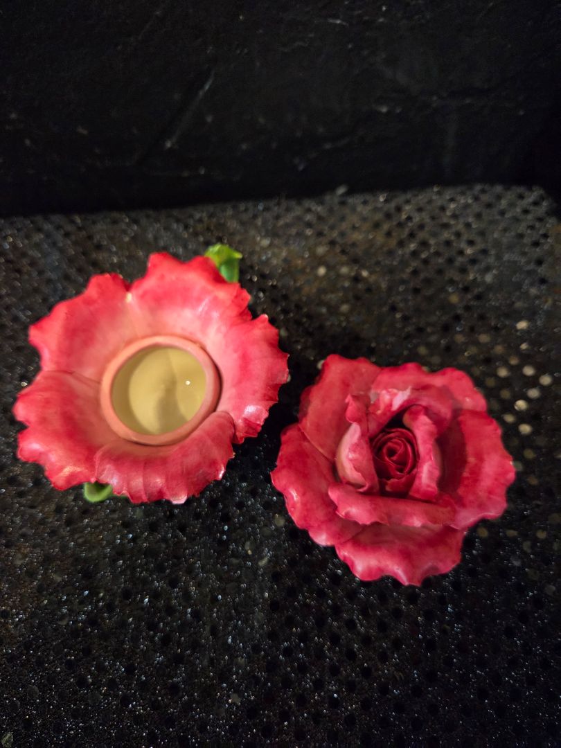 Vintage Cosmos Teapot Tea Light Candle Holder Flower Design (as is)