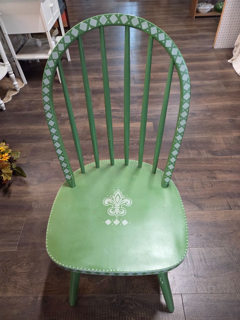 Upcycled Green Chair