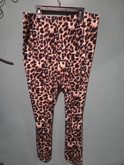Leopard Stretch Pants XXL