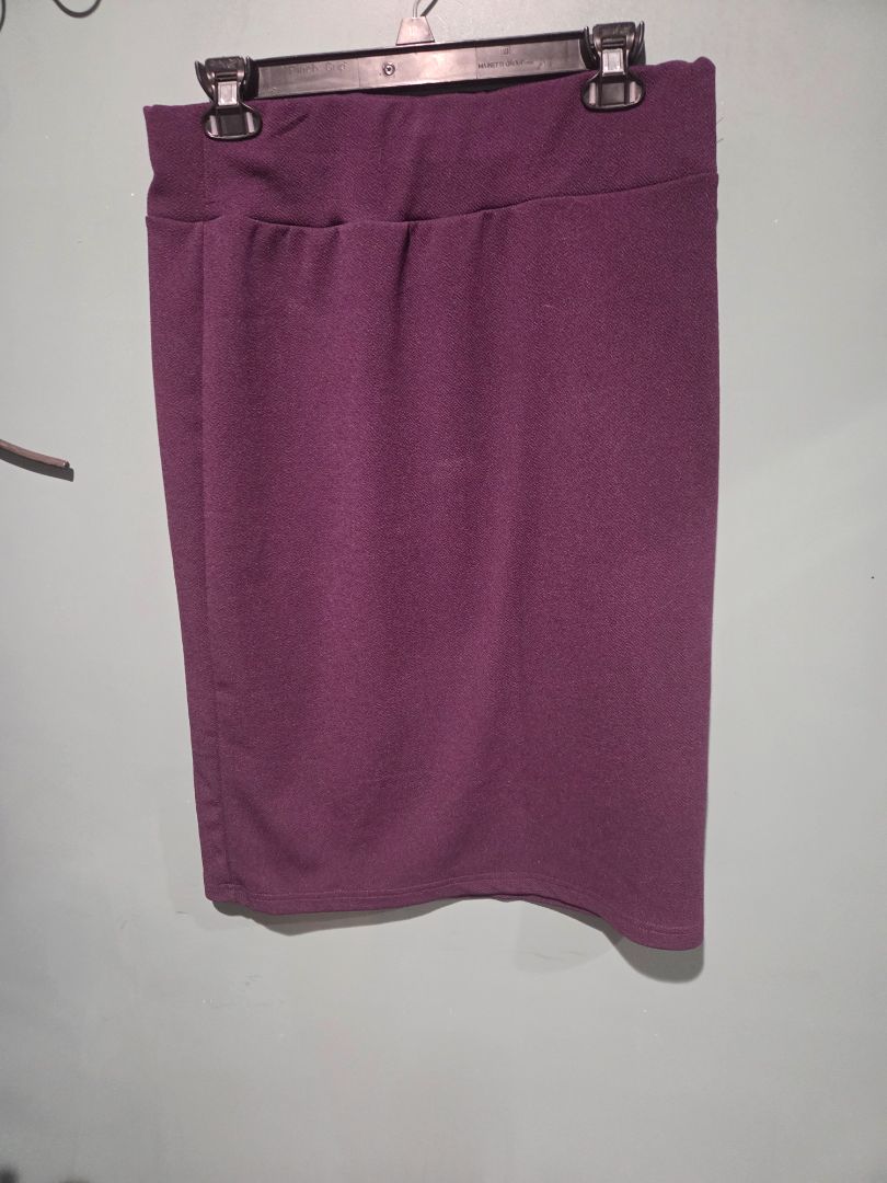Emery Rose Plum Purple Pull on Pencil skirt XL