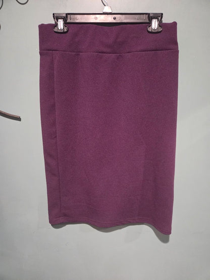 Emery Rose Plum Purple Pull on Pencil skirt XL