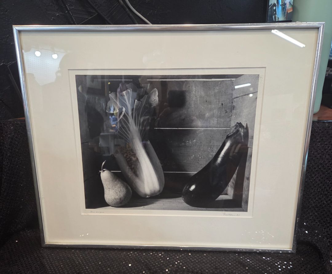 Framed Vegetable Black and White  Photo