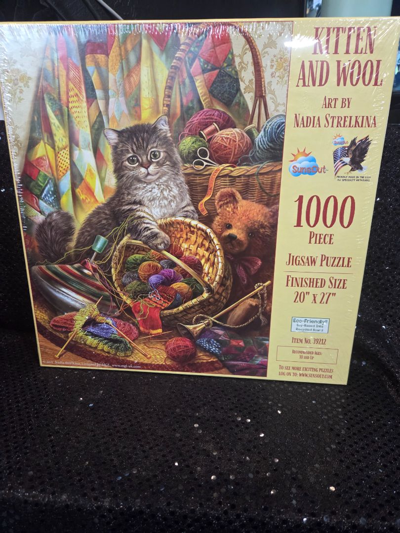 Kitten and Wool Jigsaw Puzzle