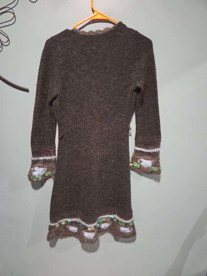 Nanette Lepore Long Knit Cardigan Green Small
