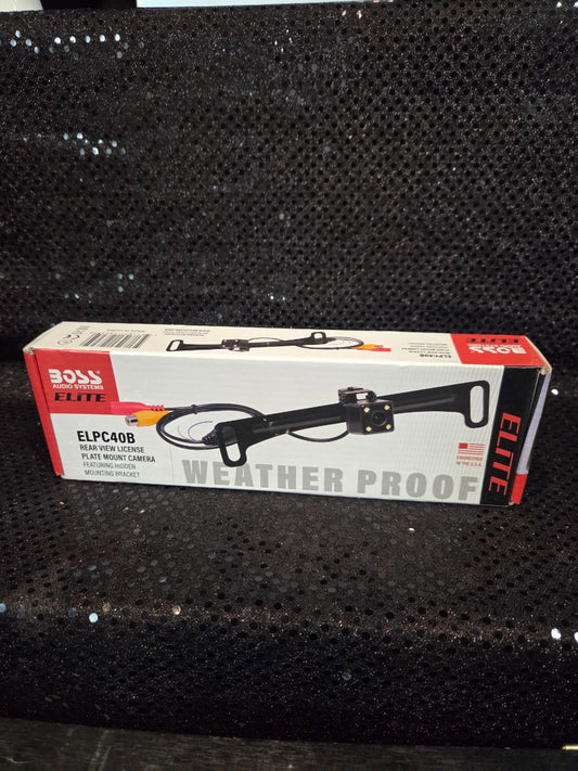 Boss Audio Systems Elite ELPC40B Rear View License Plate Mount Camera