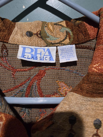 Vintage BFA Classic Tapestry Jacket 2X