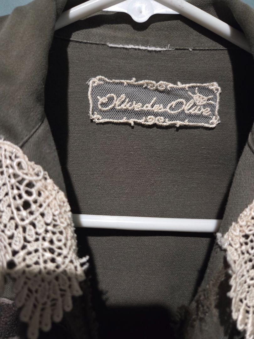 Army Green and Lace Jacket