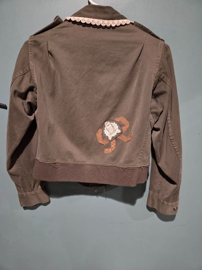 Army Green and Lace Jacket