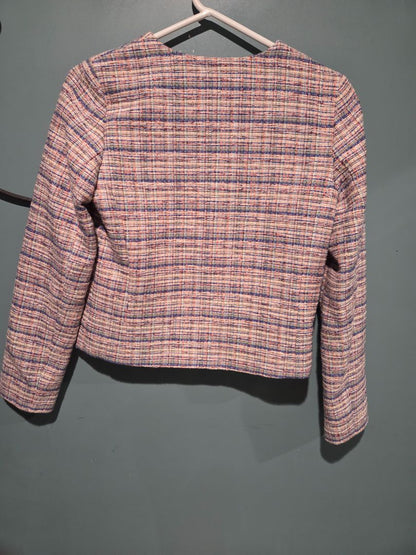 Halogen Classic Tweed Multi Colored Jacket XSmall