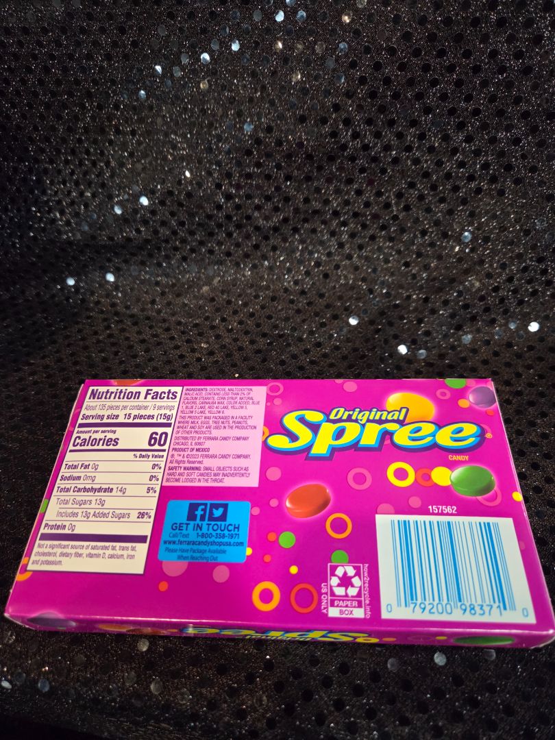 Spree Original Hard Candy, Sweet & Tart, Theater Box
