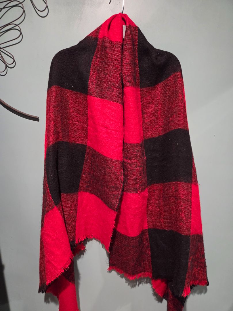 Red/Black Plaid Scarf