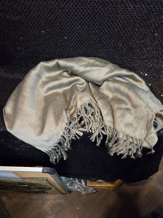 Jones New York Fringe Brushed nickel Color Scarf