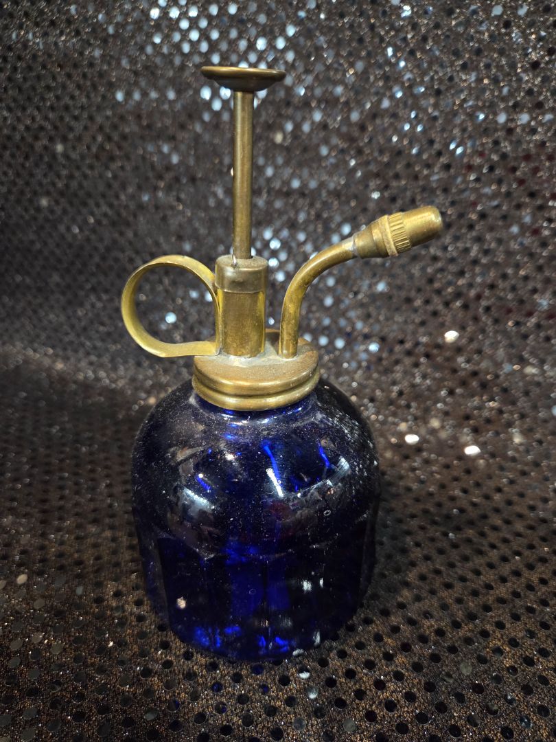 Vintage Cobalt Blue Glass Plant Mister