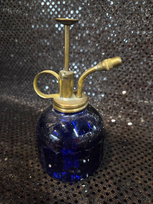Vintage Cobalt Blue Glass Plant Mister