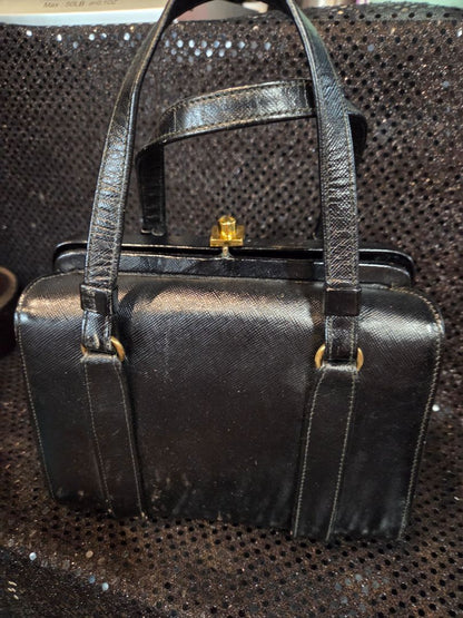 Vintage Triangle New York Mid Century Top Handle Handbag