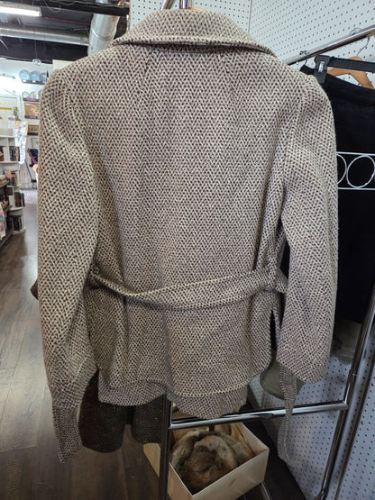 Vintage Brown Tweed Suit Jacket and Skirt