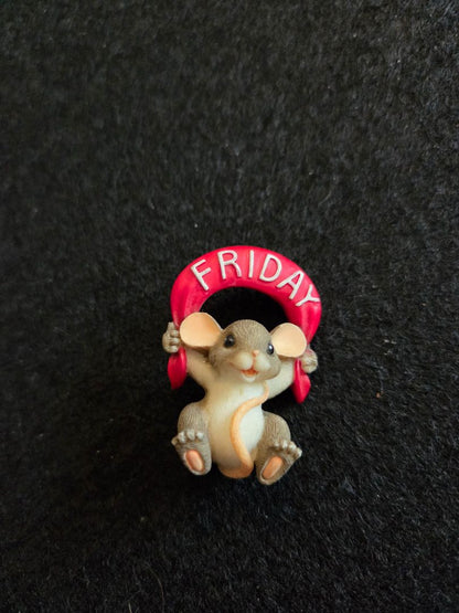 Tails FRIDAY Mackenzie Mouse Lapel Pin